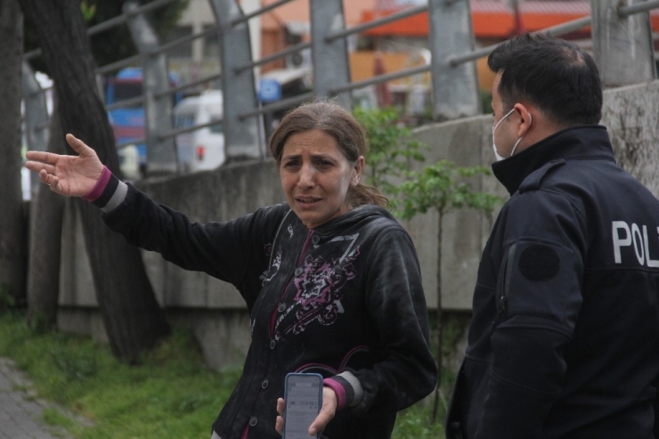 Aracı Yandı Hayatını Zor Kurtardı