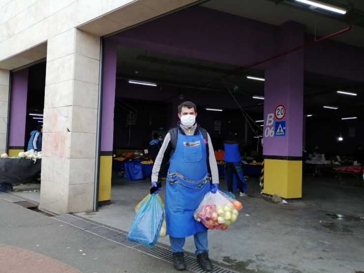 Bağcılar’da Pazarcılardan Evlere Servis Hizmeti