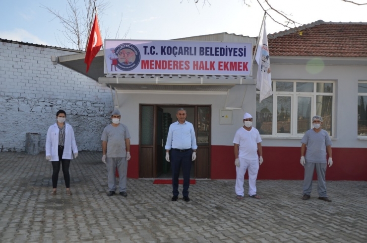 Koçarlı Menderes’in İlk Ekmeğini Başkan Kaplan Eliyle Yaptı