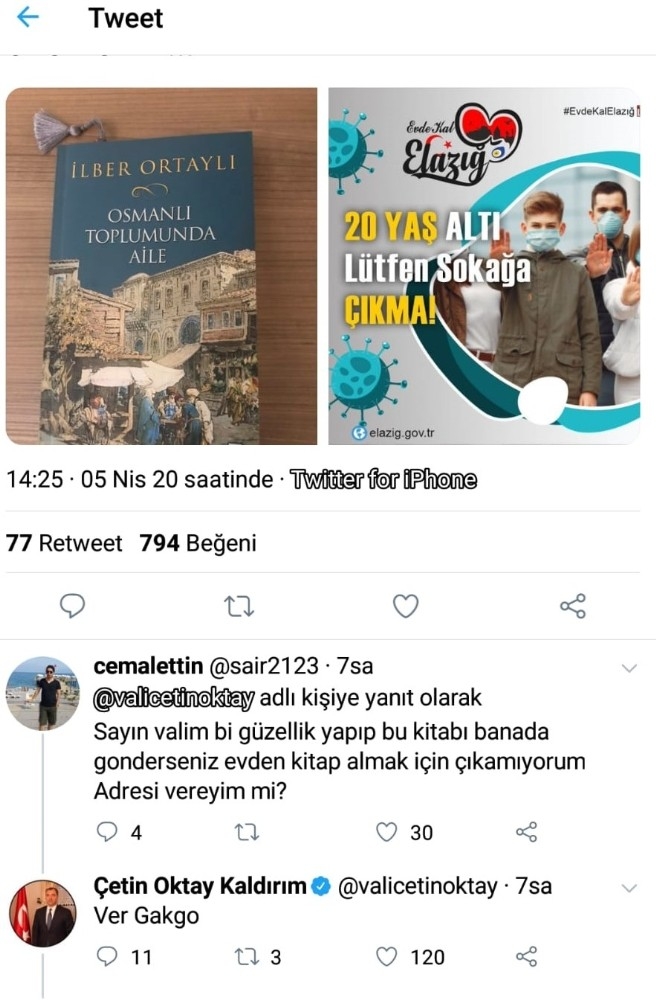 Elazığ Valisi "Kitap Okuyorum" Dedi,gençlere Binlerce Kitap Toplandı