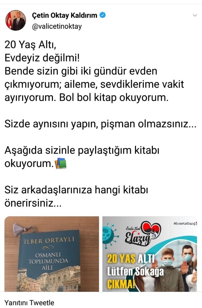 Elazığ Valisi "Kitap Okuyorum" Dedi,gençlere Binlerce Kitap Toplandı