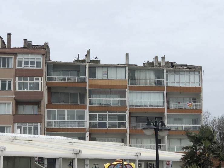 Tekirdağ’da Fırtına Çatıları Uçurdu Ağaçları Devirdi