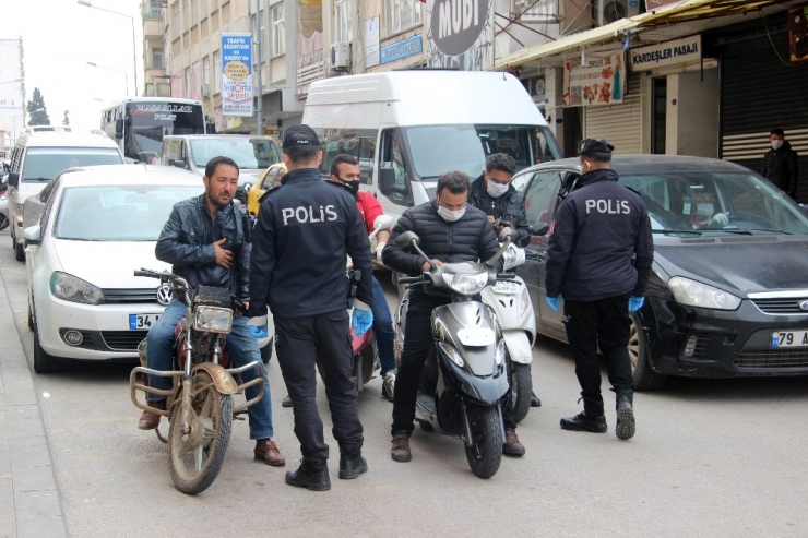 Kilis’te Motosiklet Sürücülerine Sosyal Mesafe Kuralı