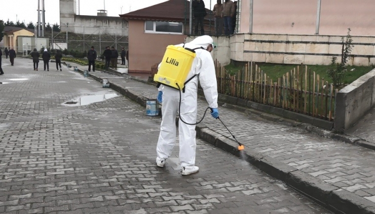 Kandıra Ceza İnfaz Kurumunda Virüs Tedbirleri Görüntülendi