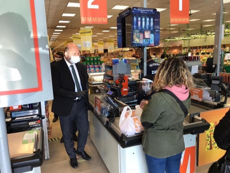 Zabıta Ekipleri, Bakkal, Marketlerde Maske Ve Hijyen Denetimi Yapıyor