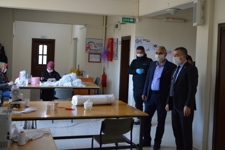 Havza’da Maske Üretimi