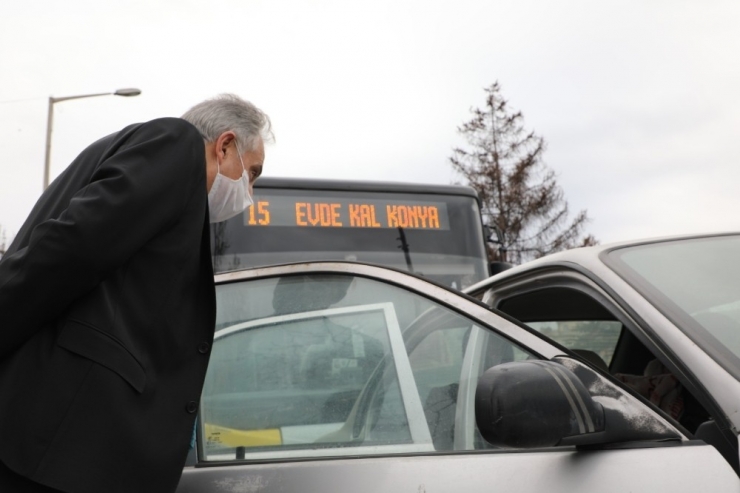 Konya Valisi Toprak, Korona Virüs Tedbirlerini Denetledi