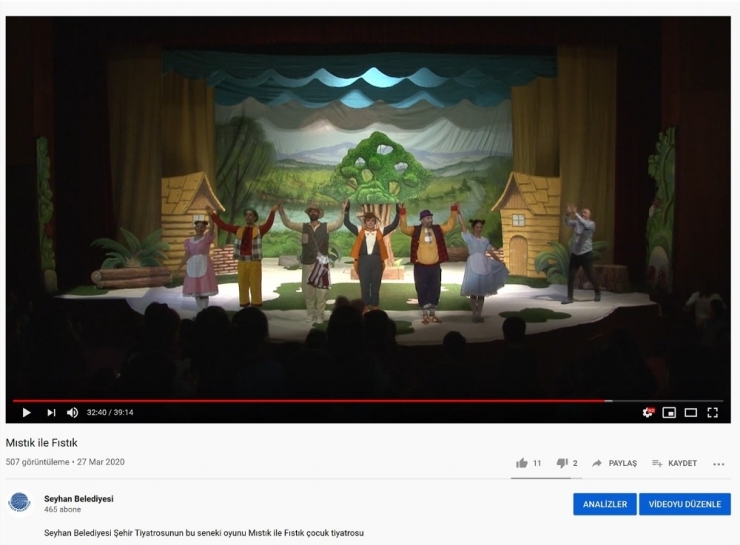 Evde Kalanlara Online Spor Eğitimi, Tiyatro Gösterimi