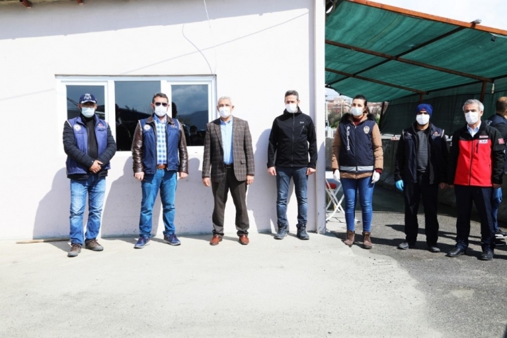 Başkan Güder’den Polis Güvenlik Noktasına Ziyaret