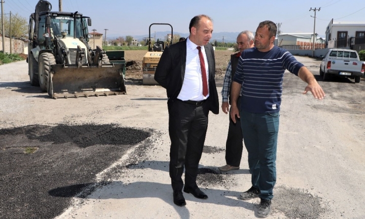 Başkan Akın Arazi Yollarındaki Çalışmaları İnceledi