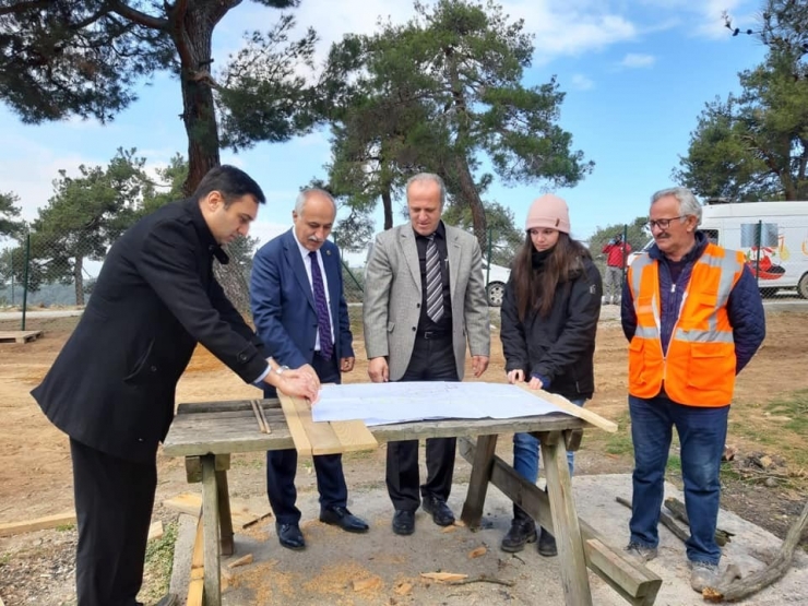 Kozdere Çamlığı’nda Alt Yapı Çalışmaları Başladı