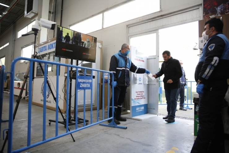 Başakşehir’de Kapalı Pazarlara Termal Kamera Kuruldu