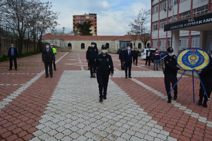 Gercüş’te Korona Virüs Önlemli Polis Haftası Kutlaması