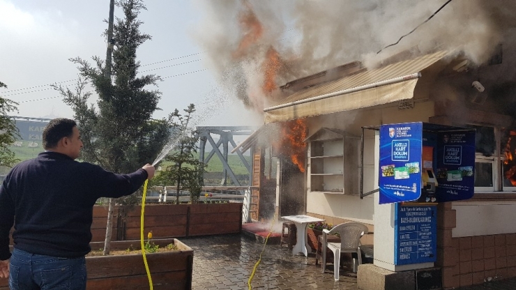 Toplu Taşıma İzleme Merkezi Çıkan Yangında Büyük Hasar Aldı
