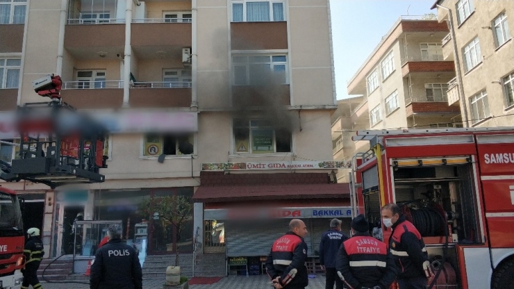 Samsun’da Şüpheli Yangın