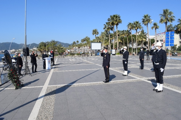 Marmaris’te Türk Polis Teşkilatının Kuruluşunun 175. Yılı Düzenlenen Törenle Kutlandı
