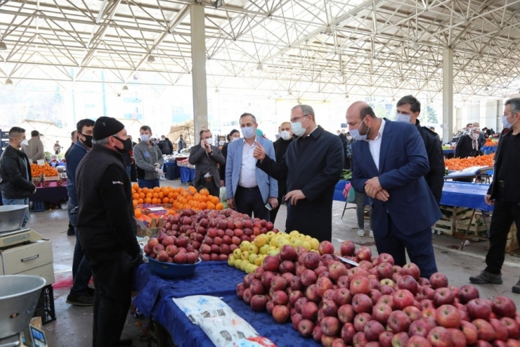 Pazar Yerinde Korona Virüs Covid-19 Tedbirleri Denetimi