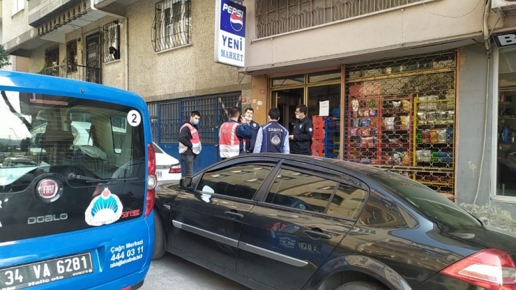 Bahçelievler’de Açık Olan Markete Polis Baskını