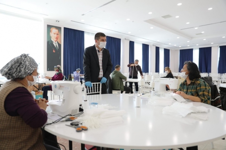 Burdur’da Maske Üretim Kapasitesi Arttırıldı