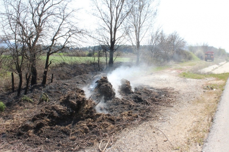 Bayramiç’te Ot Yangını
