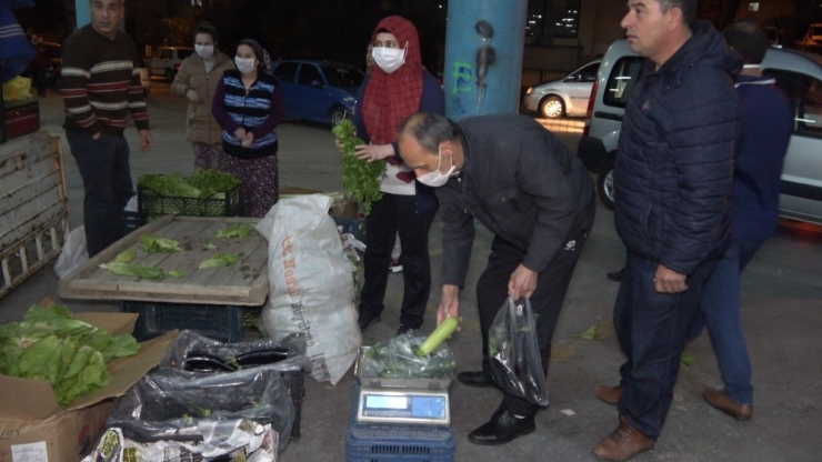 Denizli’de Semt Pazarları Gece Kuruldu