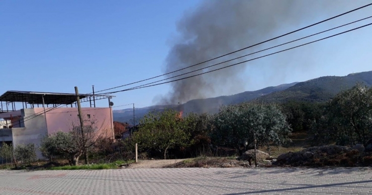 Alaşehir’de Ev Yangını