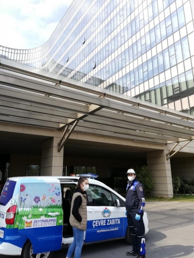 Servisi Kaçıran Hemşirenin Yardımına Zabıta Ekipleri Koştu