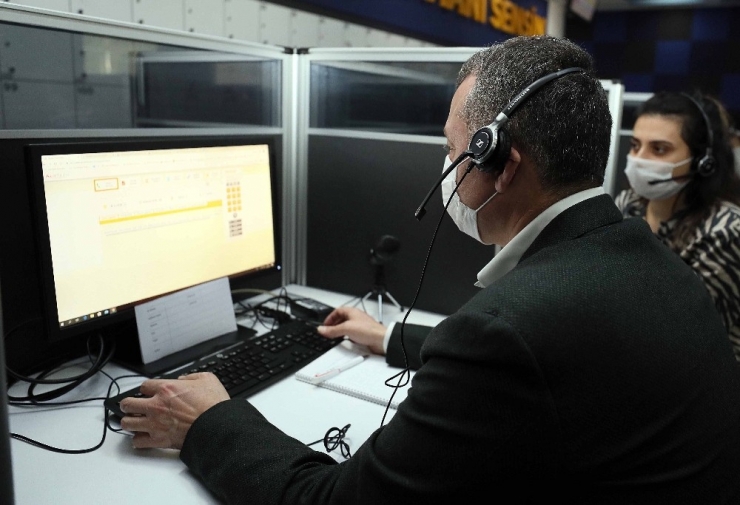 Başkan Büyükakın, Alo 153’e Gelen Çağrıları Cevapladı