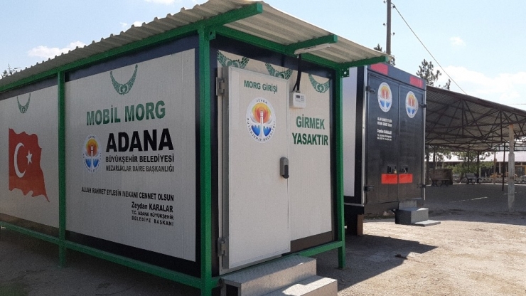 Karantinadaki Tufanbeyli’ye Mobil Morg Ve Cenaze Yıkama Kabini