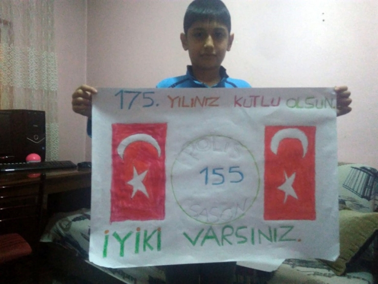 Sasonlu Çocuklar Polislerin Haftasını Kutladı