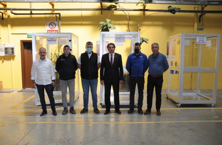 Korona Virüse Karşı Biyolojik Numune Kabini Yapıldı