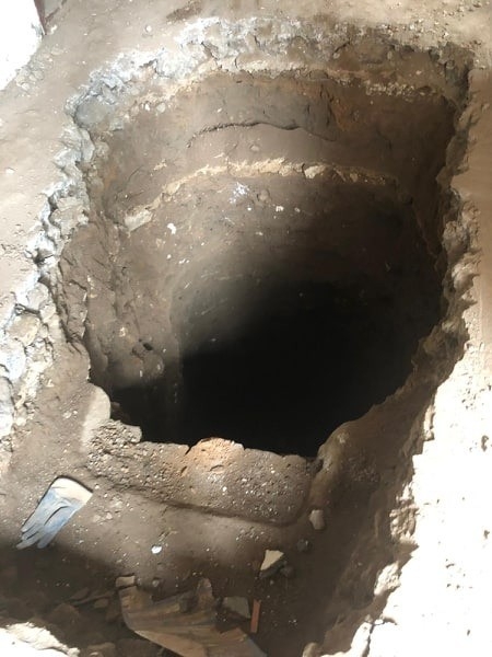 Define Avcıları Metruk Evde 10 Metrelik Çukur Kazmış