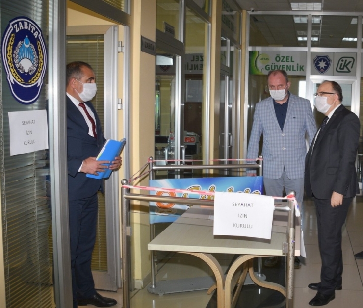 Vali Tutulmaz Korona Virüs Tedbirlerini Yerinde Denetledi