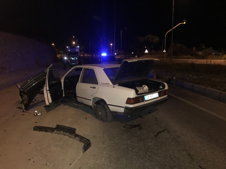 Alkollü Sürücü, Düz Yolda Kaza Yaptı