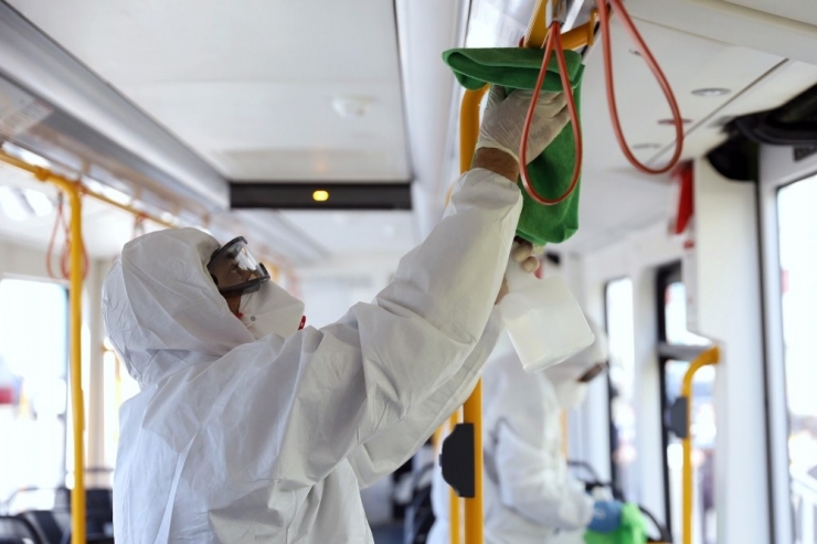 Bursa’da Ulaşımda Hijyen Seferberliği