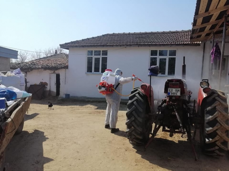Meriç İlçesinde De Dezenfekte Çalışmaları Aralıksız Sürüyor