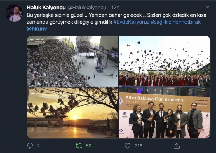Öğrencilerin "Bahar Gelecek" Paylaşımına Ünlülerden Destek