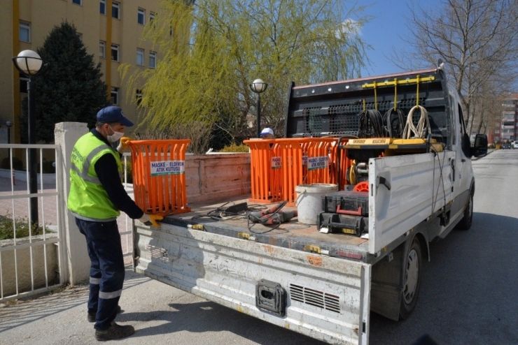 Maske Ve Eldivenler İçin Özel Atık Kutusu