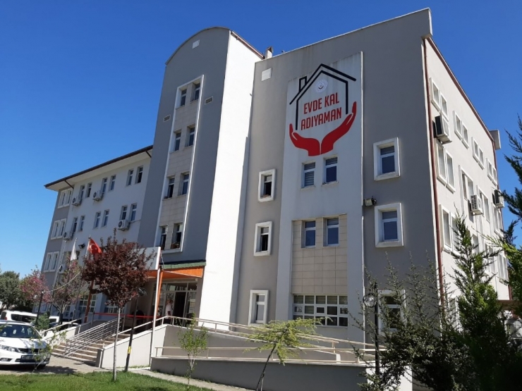 Açsh İl Müdürlüğü Binasından ‘Evde Kal Adıyaman’ Mesajı