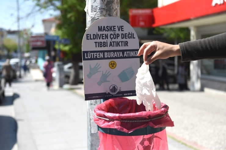 Maske Atıklarına Özel Çöp Sepeti