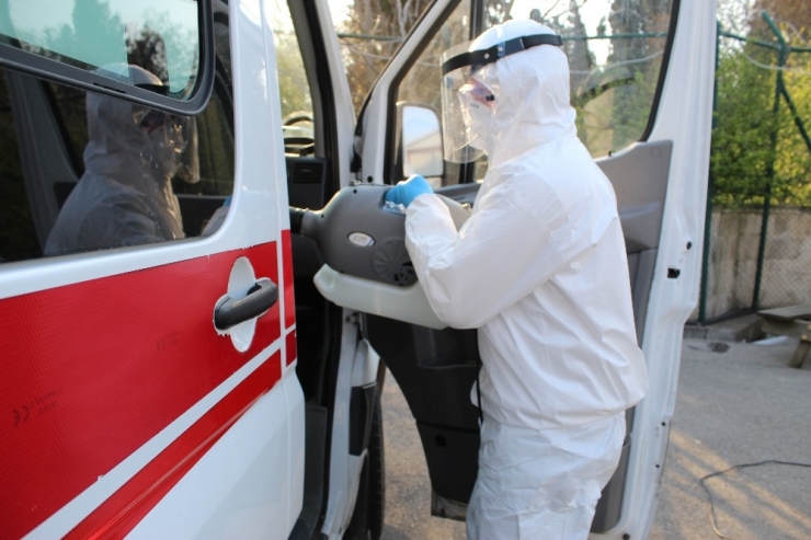 Ambulansların Korona Vakalarına Müdahale Süreci Görüntülendi
