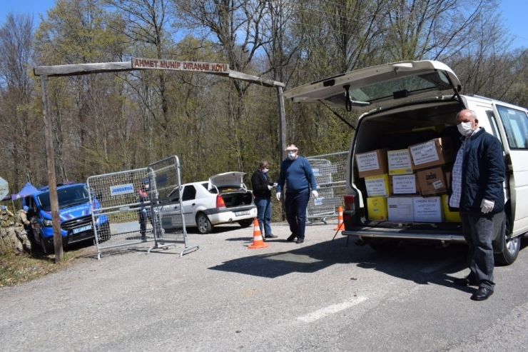 Sinop’ta Karantinaya Alınan Köylere Gıda Yardımı