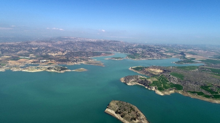 Berdan Barajı Havadan Denetleniyor