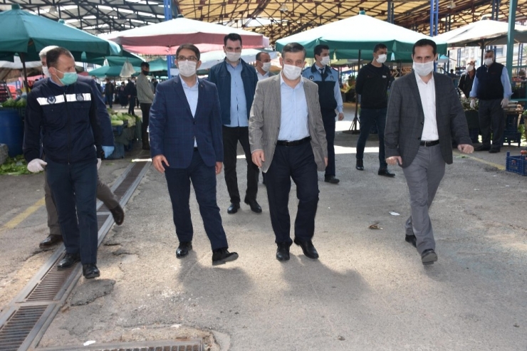 Kaymakam Ve Başkandan Çarşı Pazara Sıkı Denetim