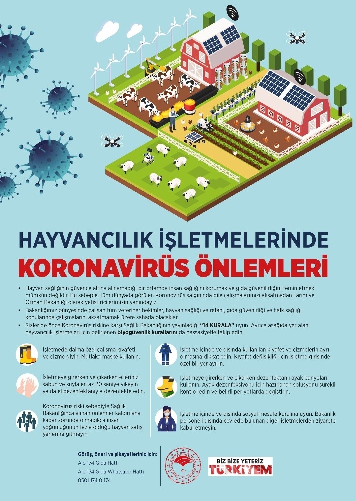 Tarım Ve Orman Bakanlığından Covid-19’e Karşı Bilgilendirme Broşürü