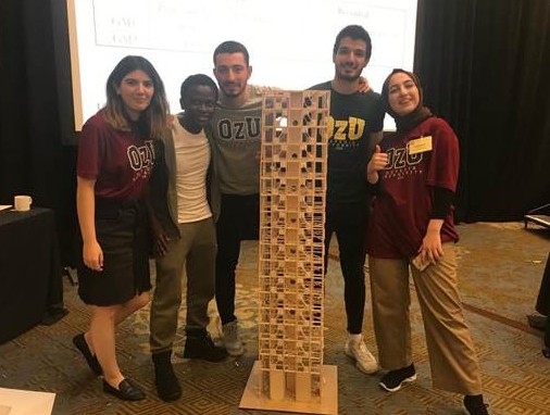 Deprem Temalı Uluslararası Yarışmada Özyeğin Üniversitesi Türkiye’yi Temsil Etti