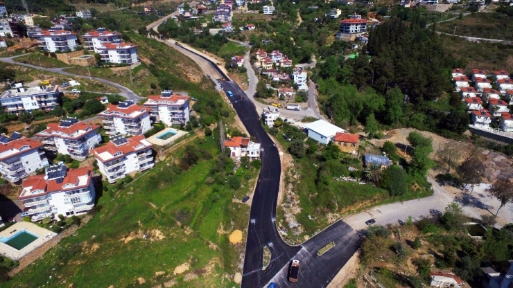 Alanya Belediyesinin Asfaltlama Çalışmaları