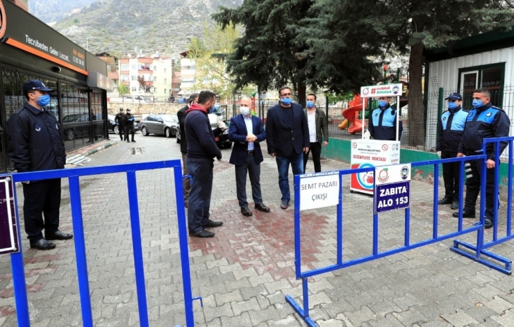 Vali, Korona Virüs Önlemlerini Yerinde İnceledi