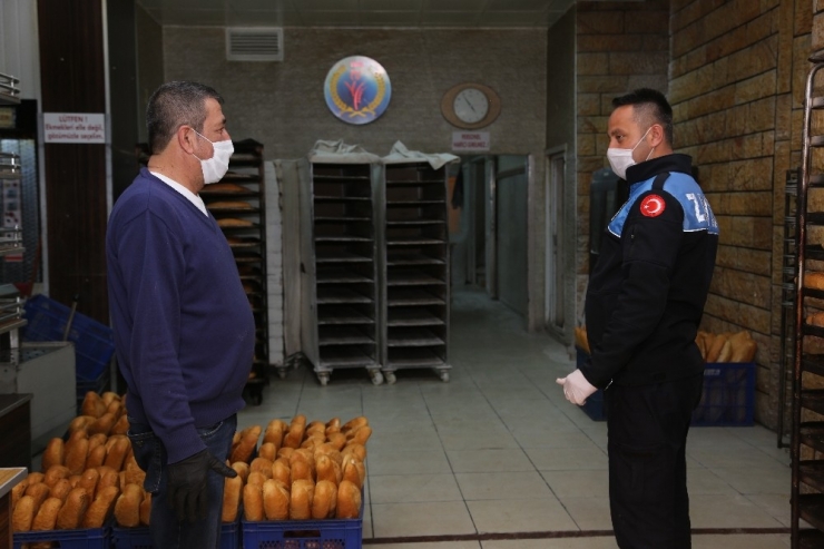 Erdemli’de Fırınlara Korona Virüs Denetimi