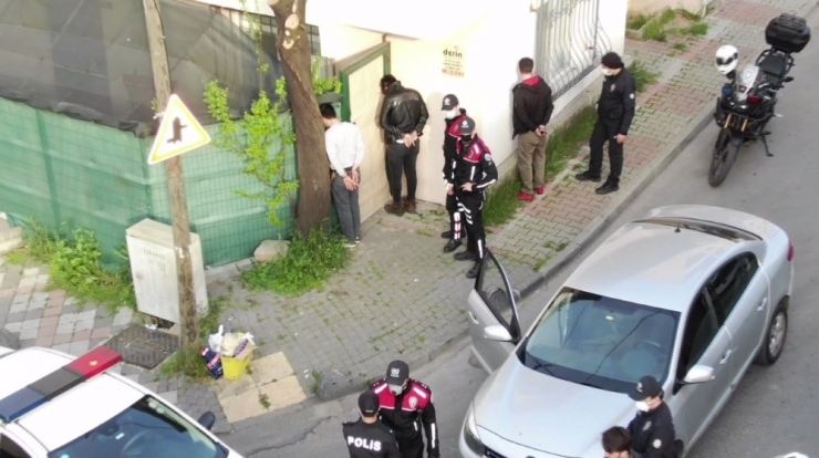 İstanbul’da Polisin Dur İhtarına Uymayan Şüpheli Şahıslar Drone Yardımıyla Yakalandı